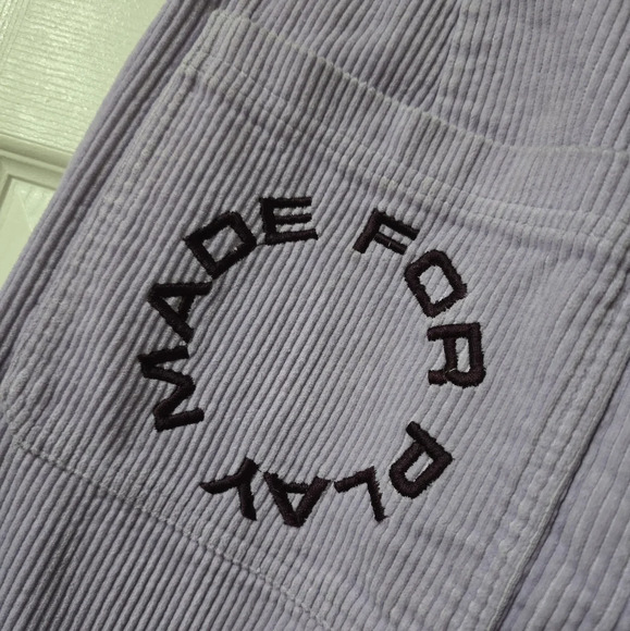 Paterson Wide Leg Lavender Corduroy Skater Pants, Embroidered Back Pocket, EUC! - Picture 11 of 14